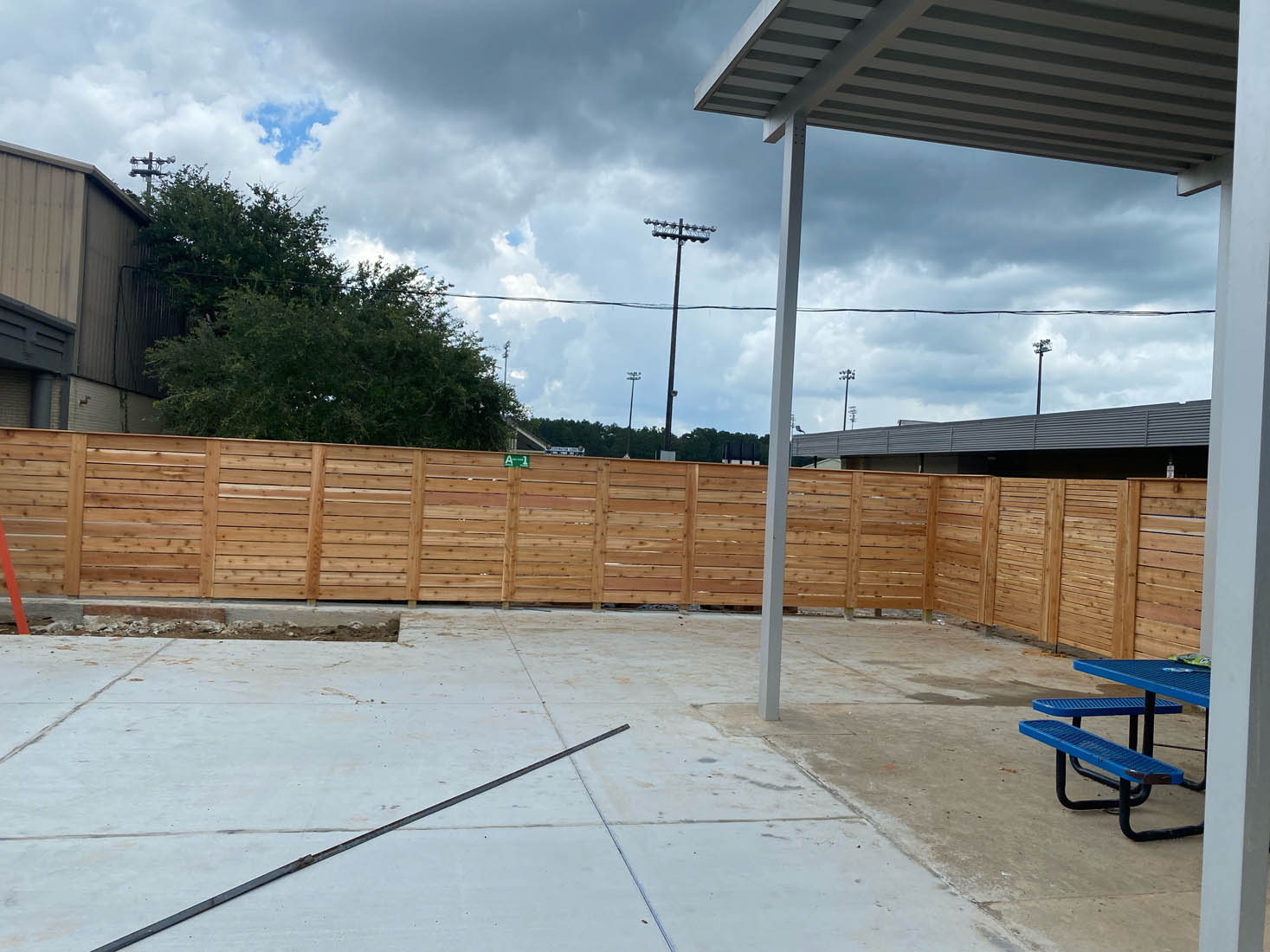 Horizontal Spaced Fencing